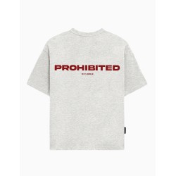 Camiseta Prohibited 10119 Grey Melange