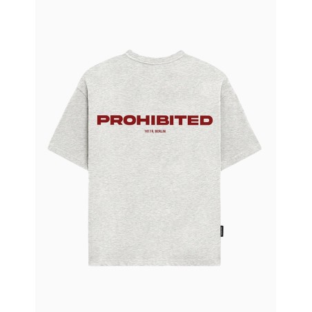 Camiseta Prohibited 10119 Grey Melange