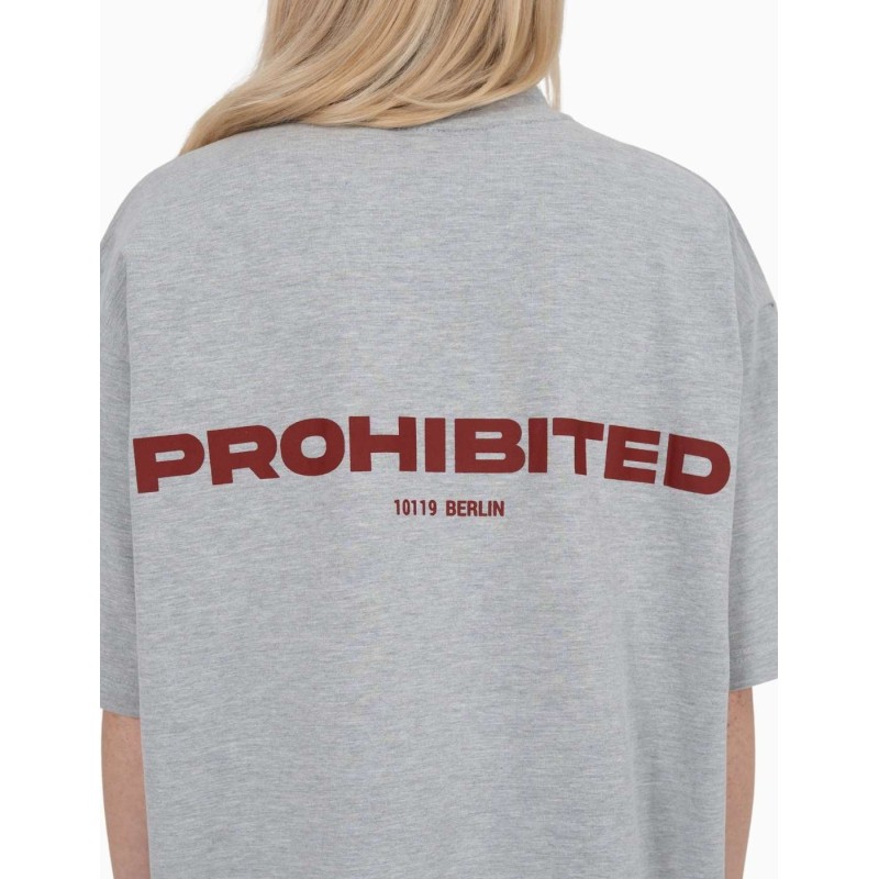 Camiseta Prohibited 10119 Grey Melange