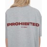 Camiseta Prohibited 10119 Grey Melange
