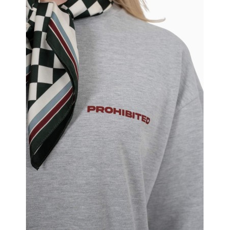 Camiseta Prohibited 10119 Grey Melange