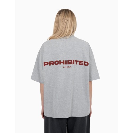 Camiseta Prohibited 10119 Grey Melange