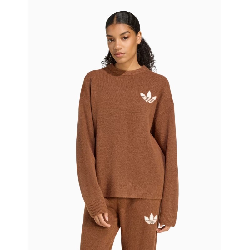 Jersey Adidas Knitted Sweater Marrón