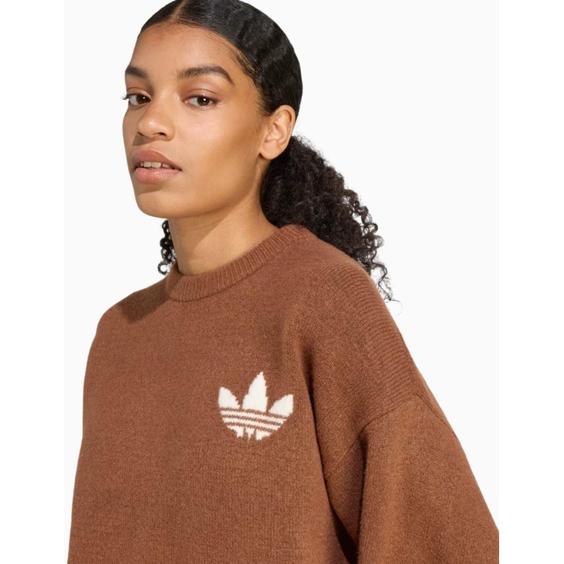Jersey Adidas Knitted Sweater Marrón