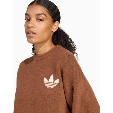 Jersey Adidas Knitted Sweater Marrón