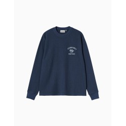 Camiseta de Manga Larga Carhartt Eightynine Waffle T-Shirt Navy