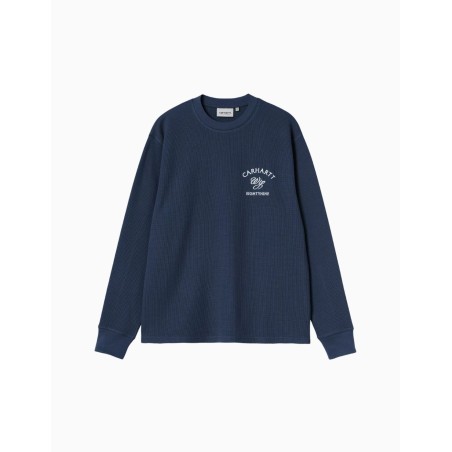 Camiseta de Manga Larga Carhartt Eightynine Waffle T-Shirt Navy