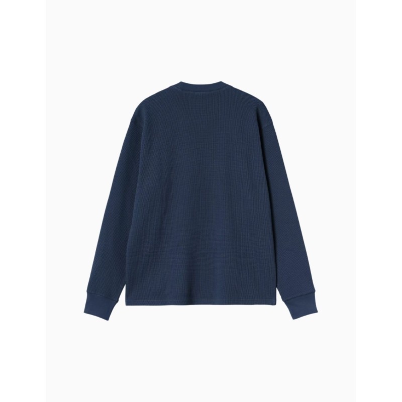 Camiseta de Manga Larga Carhartt Eightynine Waffle T-Shirt Navy