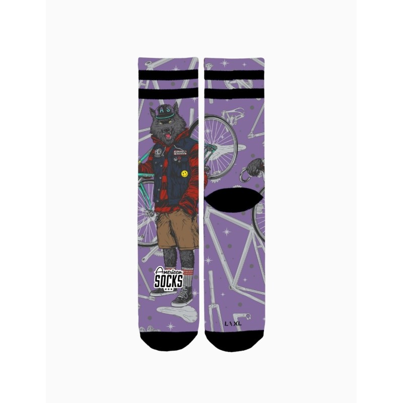 Calcetines American Socks Mid High Cycling Wolf