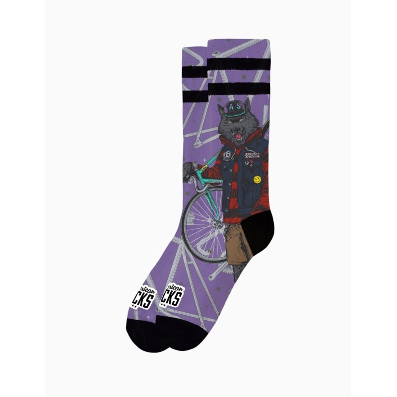 Calcetines American Socks Mid High Cycling Wolf