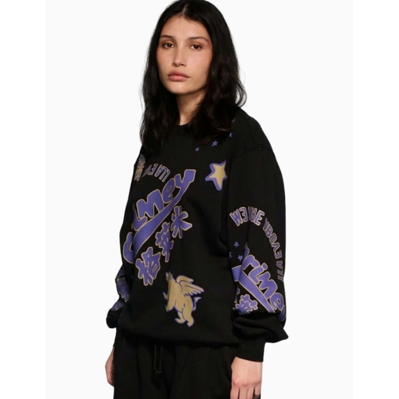 Sudadera Grimey Concreat Jungle We Are Above All Black