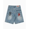 Pantalón Corto Grimey Stardust Baggy Washed Light Blue