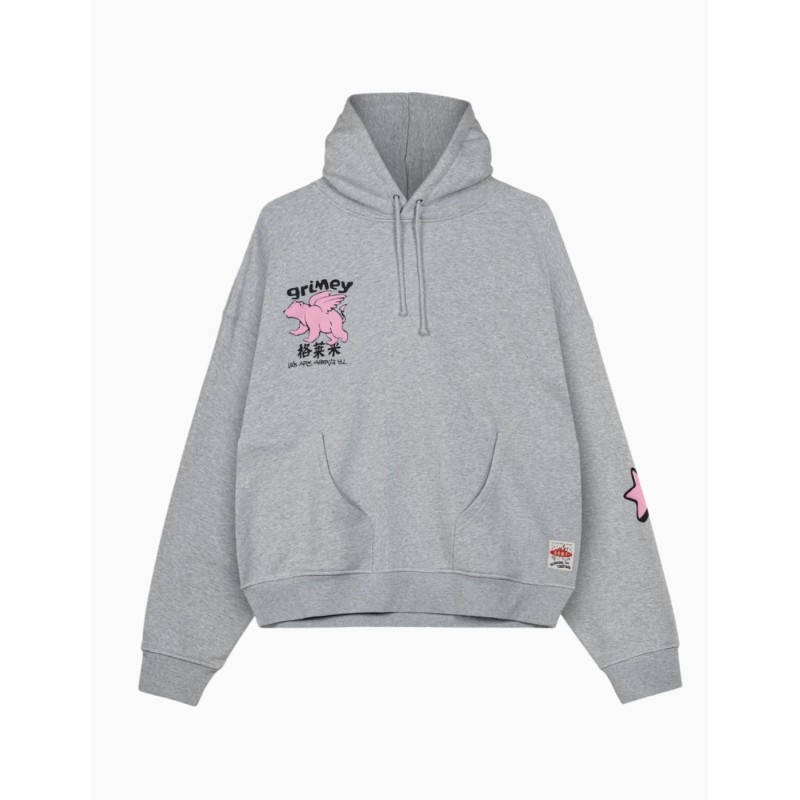 Sudadera Grimey Concreat Jungle We Are Above All Regular Sport Grey