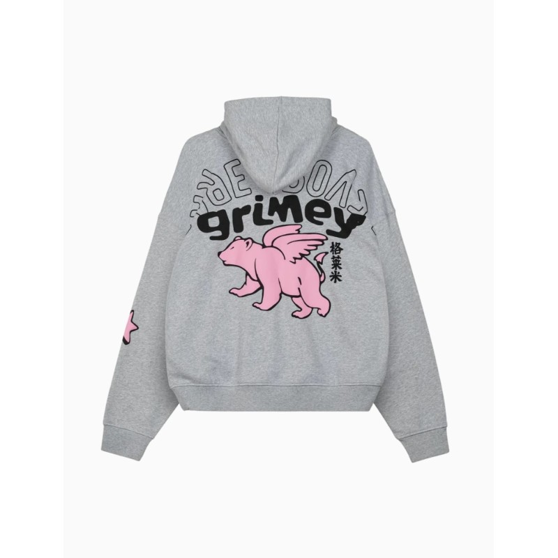 Sudadera Grimey Concreat Jungle We Are Above All Regular Sport Grey