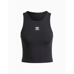 Camiseta de Tirantes Adidas Essentials Ribbed Negra