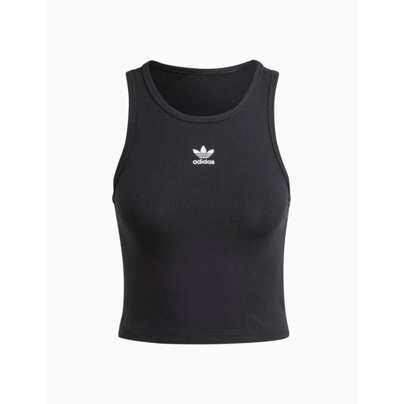 Camiseta de Tirantes Adidas Essentials Ribbed Negra