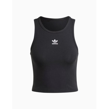 Camiseta de Tirantes Adidas Essentials Ribbed Negra