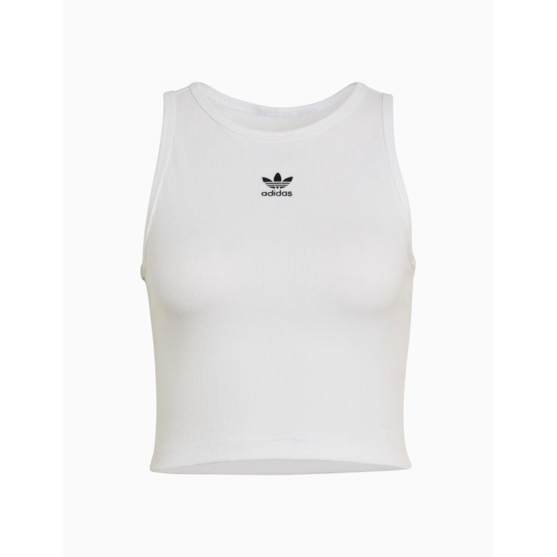 Camiseta de Tirantes Adidas Essentials Ribbed Blanca