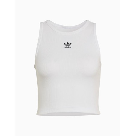 Camiseta de Tirantes Adidas Essentials Ribbed Blanca