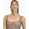 Camiseta Adidas sin Mangas AOP estampado Girafa Marrón
