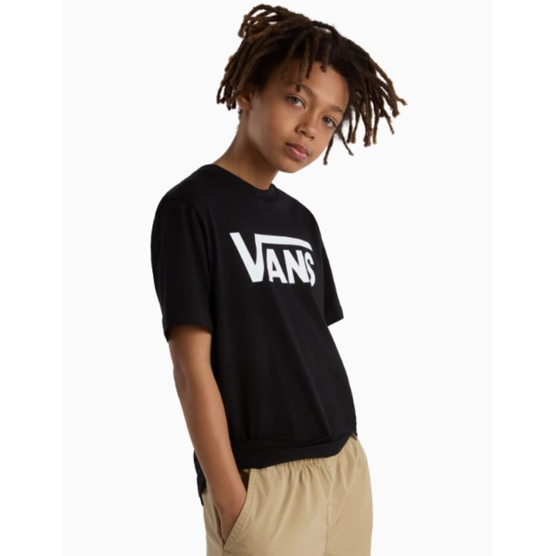 Camiseta Vans Classic para Niños Negro