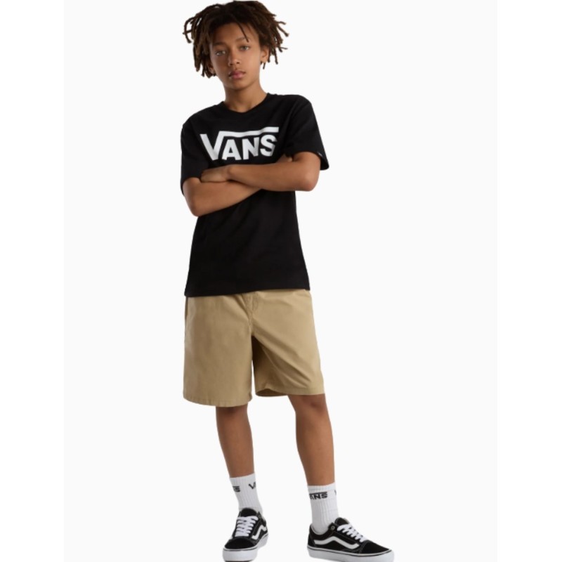 Camiseta Vans Classic para Niños Negro