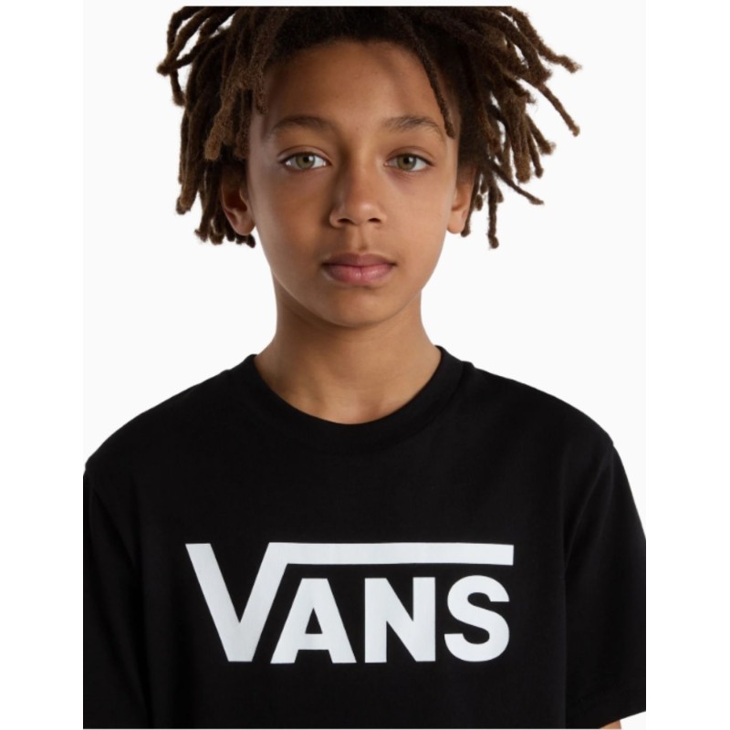 Camiseta Vans Classic para Niños Negro