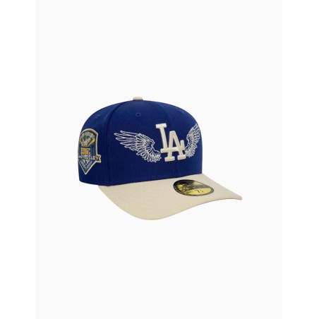 Gorra New Era ajustada LA Dodgers MLB Team Wings Navy 59FIFTY