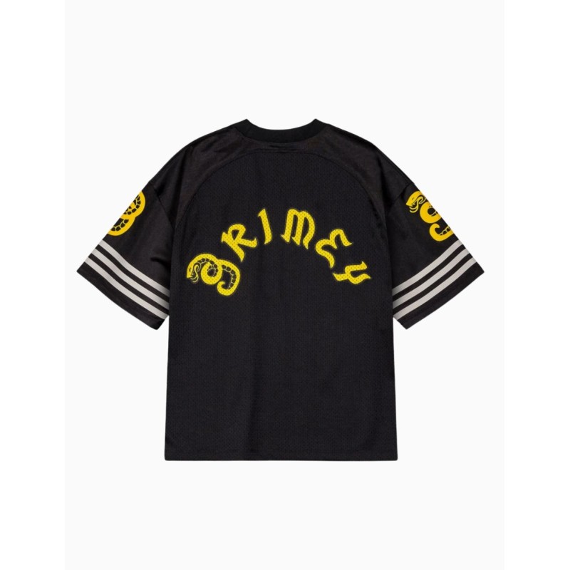 Camiseta Grimey De Football Droppin Science Mesh Boxy Black