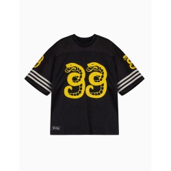 Camiseta Grimey De Football Droppin Science Mesh Boxy Black