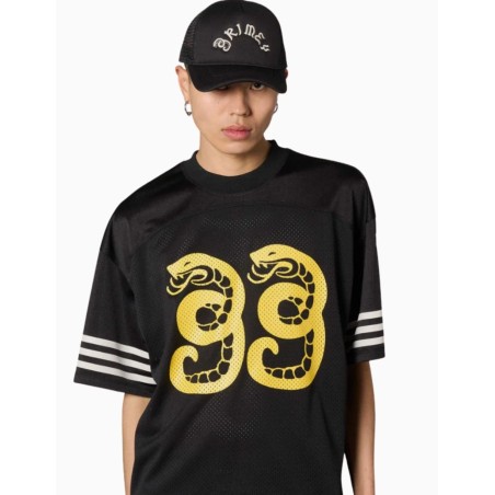 Camiseta Grimey De Football Droppin Science Mesh Boxy Black