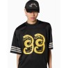Camiseta Grimey De Football Droppin Science Mesh Boxy Black