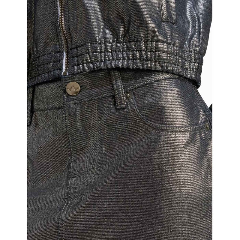 Falda Adidas Tres Rallas Denim Plateada