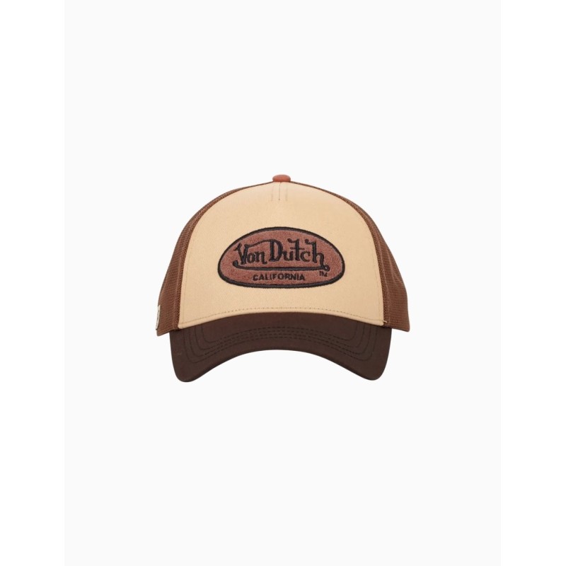 Gorra Von Dutch trucker marrón TERRYLOG01