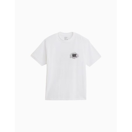 Camiseta Vans Hot Lines Short Sleave Blanca