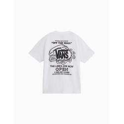 Camiseta Vans Hot Lines Short Sleave Blanca