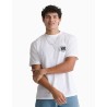 Camiseta Vans Hot Lines Short Sleave Blanca