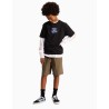 Pantalones Cortos Vans Range Elastic Waist Short II Oliva para Niño