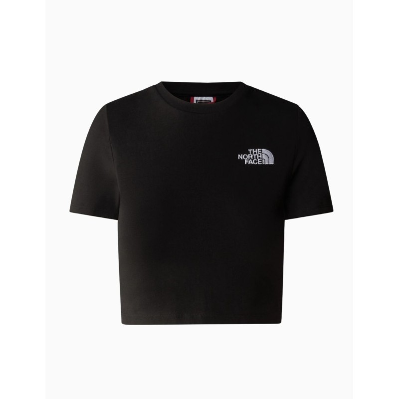 Camiseta The North Face Essential Cropped Slim Negra