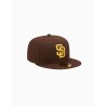 Gorra New Era San Diego Padres Authentic On Field 59FIFTY Fitted Marrón