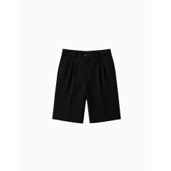 Pantalones Cortos Prohibited Newport Pleated Shorts Negros