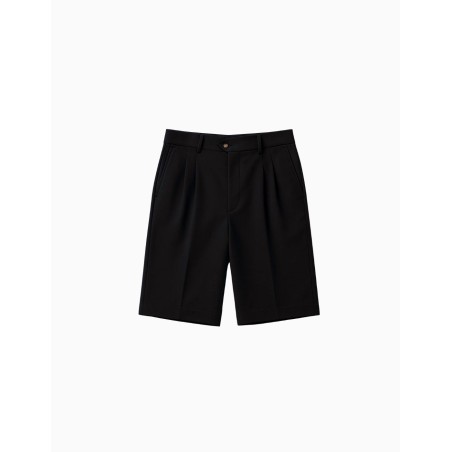 Pantalones Cortos Prohibited Newport Pleated Shorts Negros