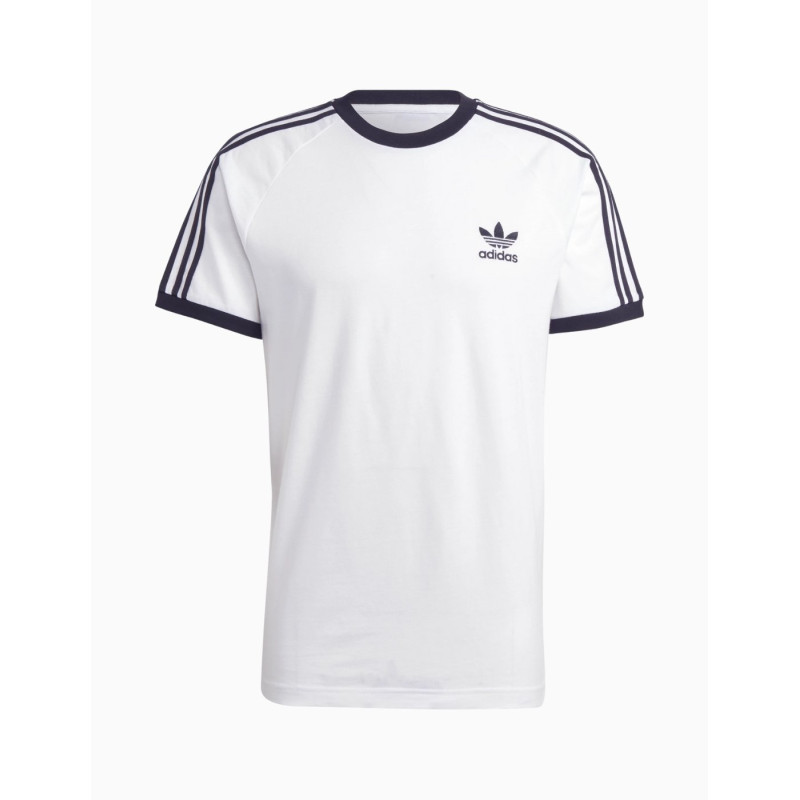 Camiseta de manga corta Adidas 3 Stripes White