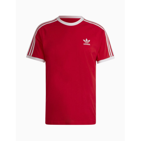 Camiseta de manga corta Adidas 3 Stripes Scarlet Red