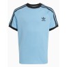 Camiseta Adidas 3 Stripe Tee Azul para Niño