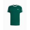 Camiseta Adidas 3 Stripe Tee Verde