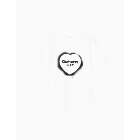 Camiseta Carhartt Spray Heart T-Shirt para Mujer Blanca