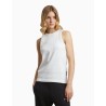 Camiseta Tank Prohibited The Embroidery Top Off-White