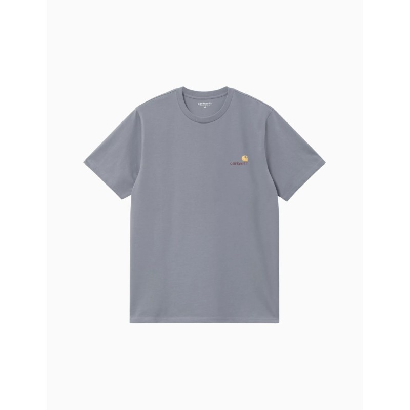 Camiseta Carhartt Wip American Script T-Shirt Shady Blue