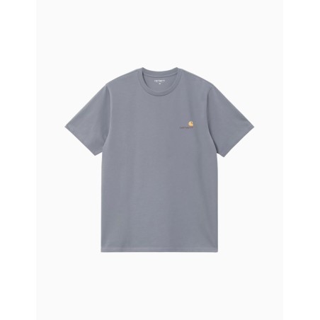 Camiseta Carhartt Wip American Script T-Shirt Shady Blue